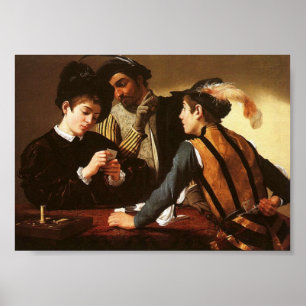 Póster Los Cardshapers, Caravaggio