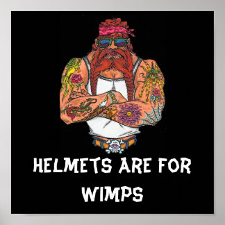 Póster Los Cascos Son Para Wimps