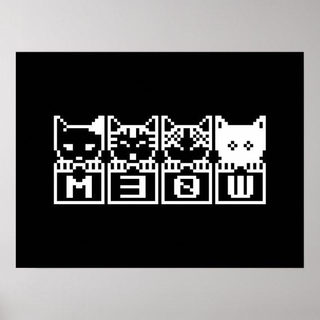 PÓSTER LOS CATS M30W DE 8 BITS (Frente)