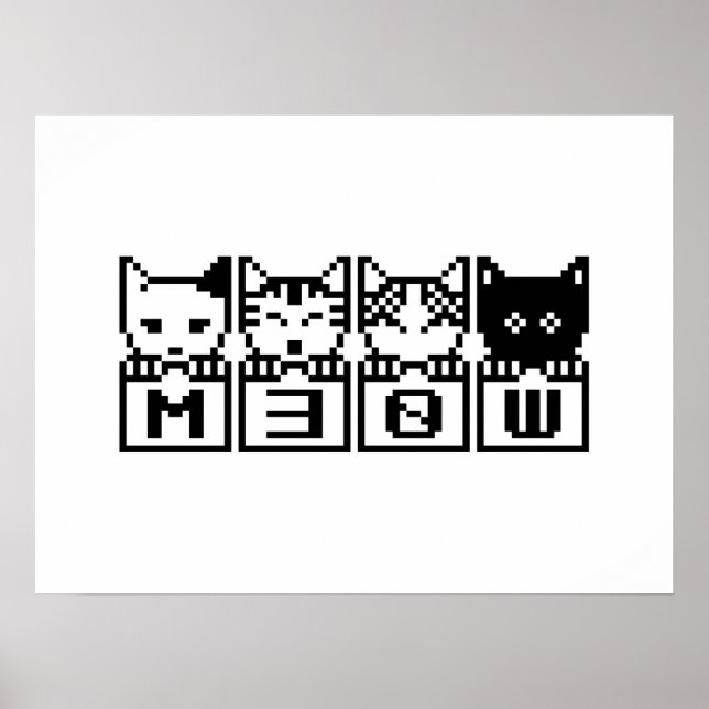 PÓSTER LOS CATS M30W DE 8 BITS (Frente)