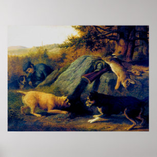 Póster Los cazadores de conejos Thomas Hewes Hinckley 185