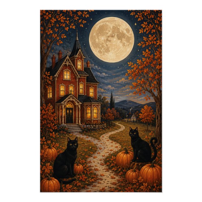 Póster Los Centinelas de la Luna de Otoño (Anverso)