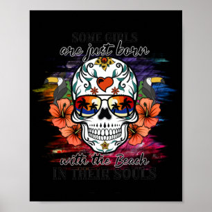 Póster Los Chicas De Calavera De Azúcar Nacen Con La Play
