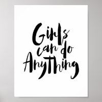 Los chicas pueden hacer Cualquier cosa feminismo m