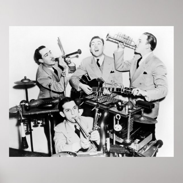 Póster Los chicos en la venda, música, banda, retro, s (Frente)