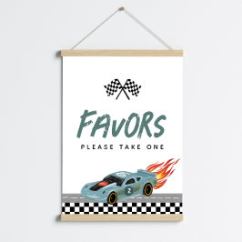 Póster Los chicos recortan dos coches de segundo cumpleañ