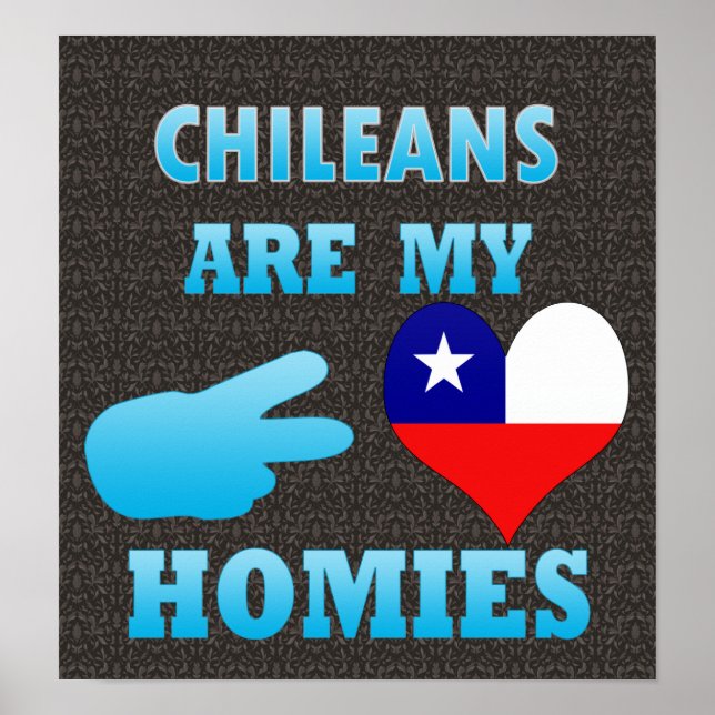 Póster Los chilenos son mis hogares (Frente)