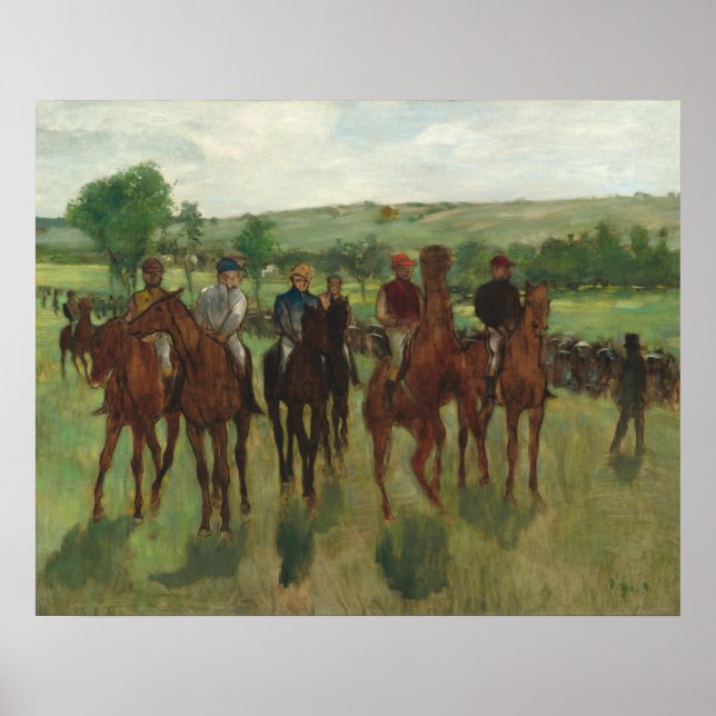 Póster Los ciclistas - Edgar Degas Bella Artes (Frente)
