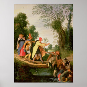 Póster Los ciegos conducen a los ciegos