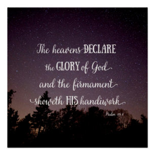 Póster Los cielos declaran la gloria de Dios