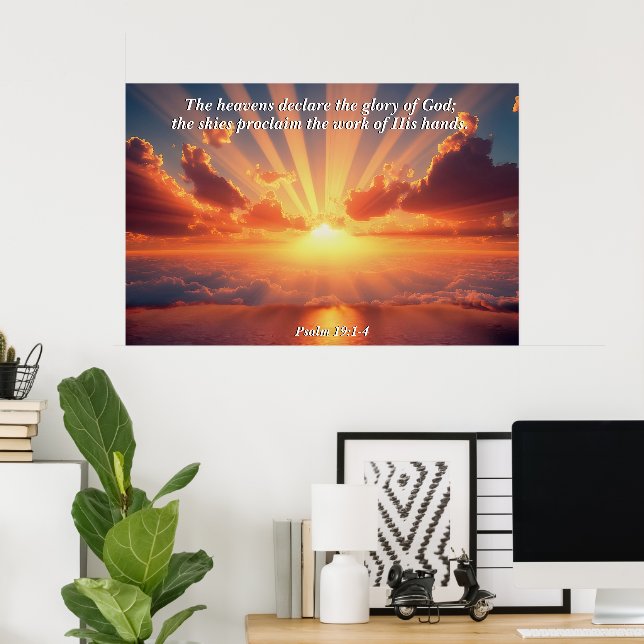 Póster Los cielos declaran la gloria: Dios y el Verso de  (Oficina en casa)
