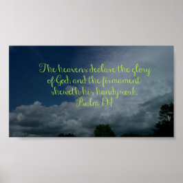 Póster Los cielos declaran su gloria