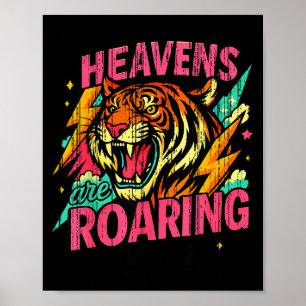 Póster Los Cielos Están Rugiendo Salmo 19_1 Tigre Cristia