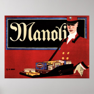 Póster Los cigarrillos MANOLI Hans Rudi Erdt German Sachp