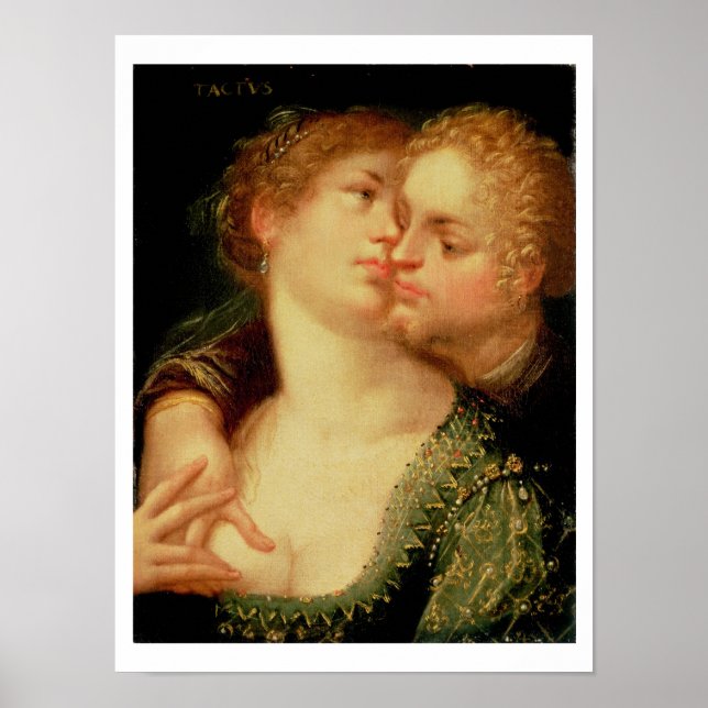 Póster Los cinco sentidos: táctil (Frente)