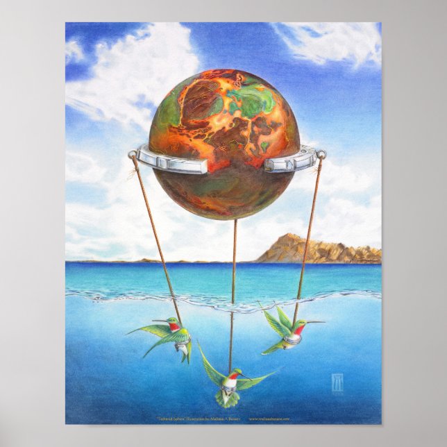 Póster Los colibríes de la mente (Frente)