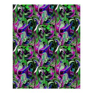 Póster Los colibríes en vuelo...