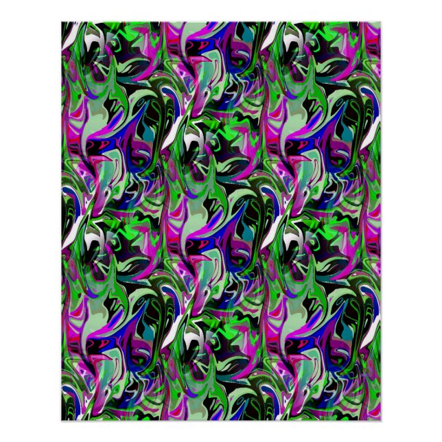 Póster Los colibríes en vuelo... (Anverso)