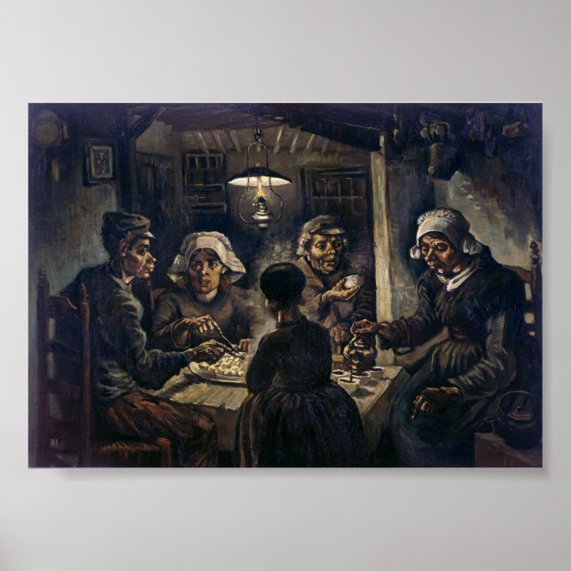 Póster Los comedores de patatas | Van Gogh | (Frente)