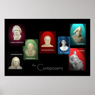 Póster Los compositores 36 x 24 Poster