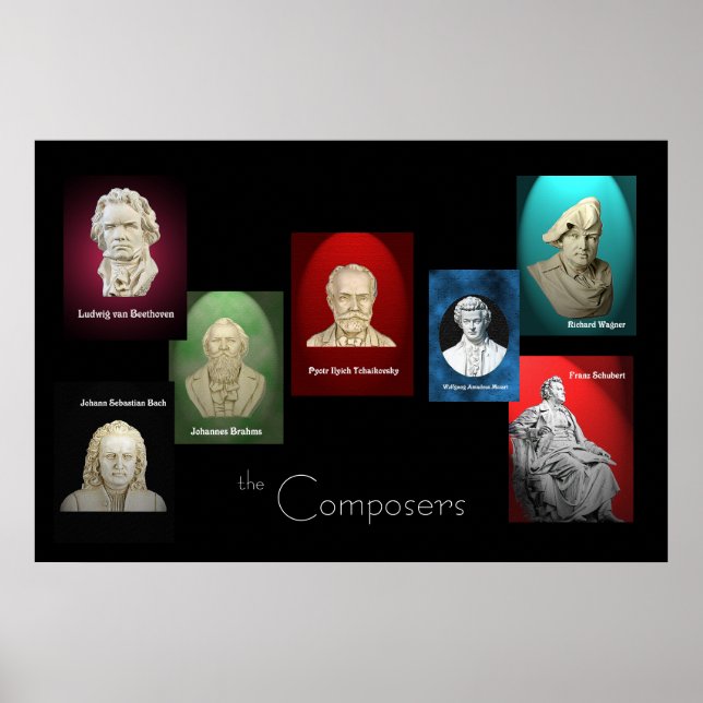 Póster Los compositores 36 x 24 Poster (Frente)