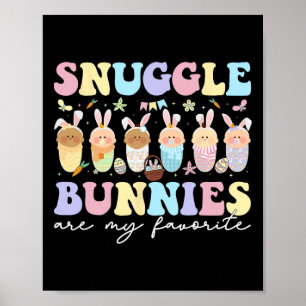 Póster Los conejitos son mis madres favoritas de Pascua