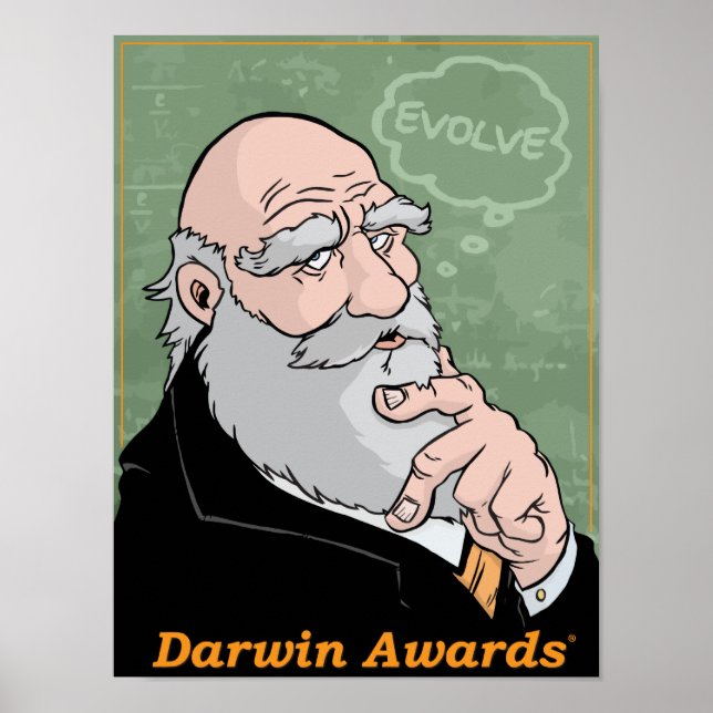 Póster Los consejos de Charles Darwin (Frente)