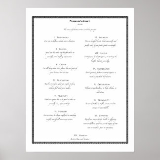 Póster Los consejos de Franklin