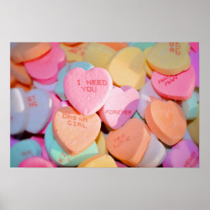 PÓSTER LOS CORAZONES CANDIOSOS DE VALENTINE