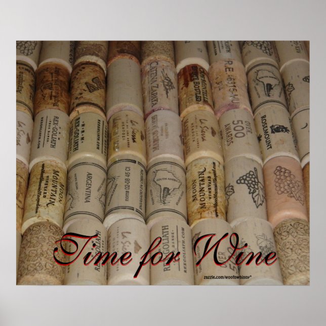 Póster Los corchos de los amantes del vino - Tiempo de vi (Frente)