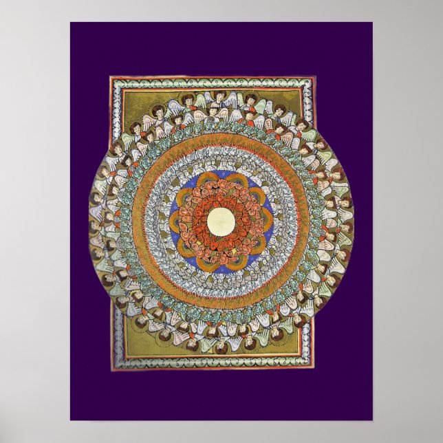 Póster Los Coros de Ángeles (Hildegard von Bingen) (Frente)