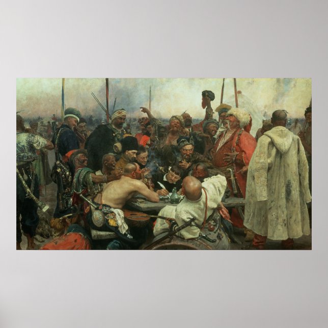 Póster Los cosacos de Zaporozhye (Frente)