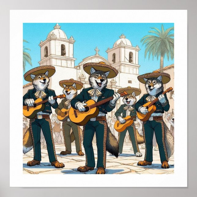 Póster Los Coyotes Mariachi  (Frente)