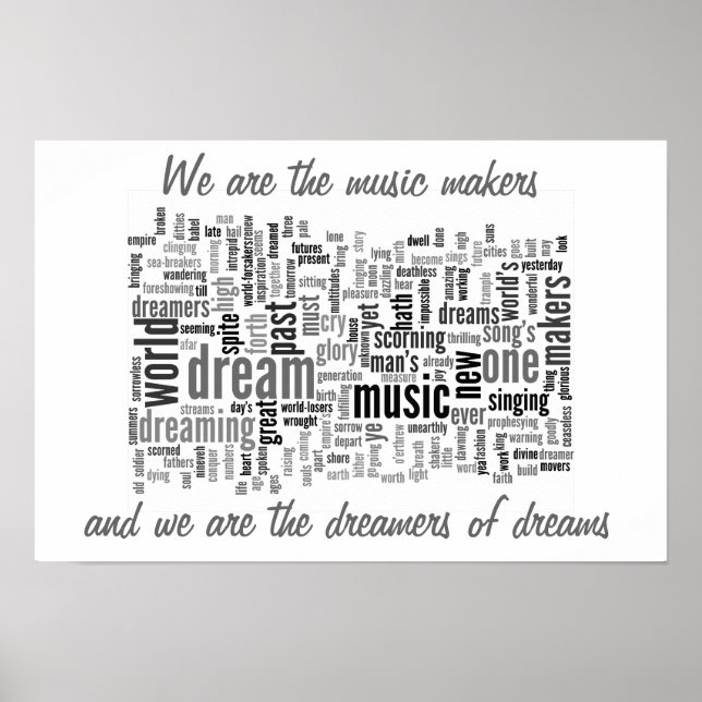 Póster Los creadores de música (Frente)