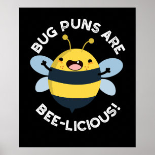 Póster Los Crímenes De Burg Son Bee-licious Funny Bee Pun