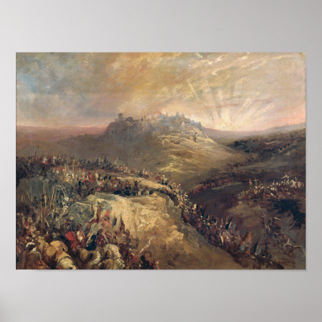 Póster Los cruzados ante Jerusalén (Frente)