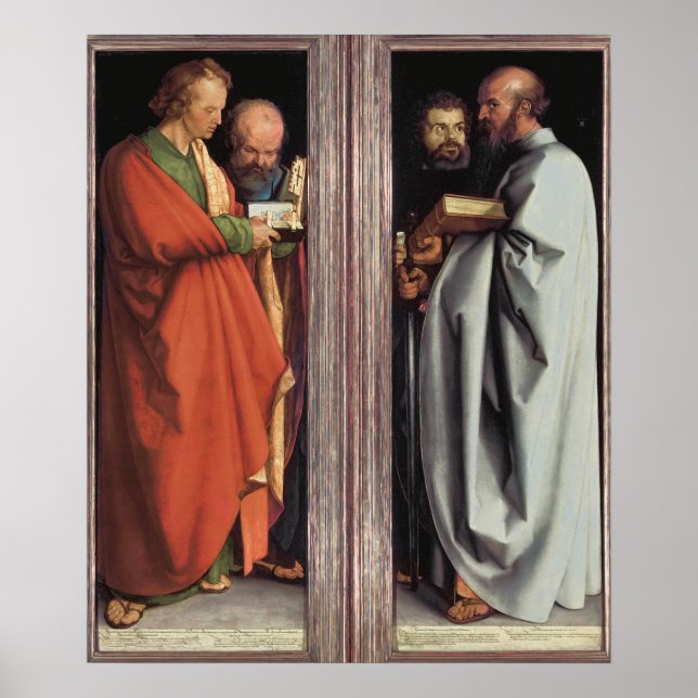 Póster Los cuatro apóstoles de Albrecht Dürer (Frente)
