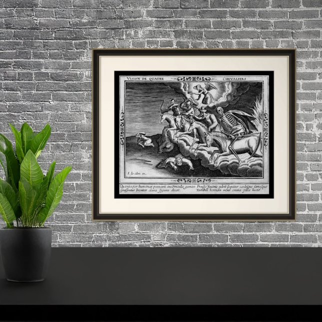 Póster Los cuatro jinetes del Apocalipsis (Frame not included.)