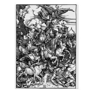 Póster Los Cuatro Jinetes (Durer 1511)
