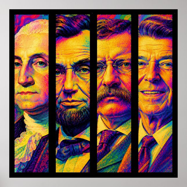 Póster Los Cuatro Presidentes  (Frente)