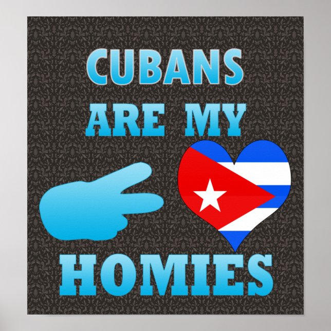 Póster Los cubanos son mis hogares (Frente)