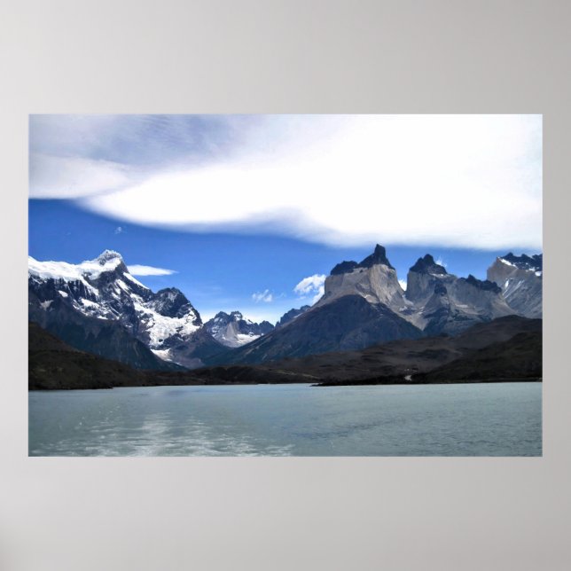 Póster Los Cuernos y el valle francés (Frente)