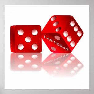 Póster Los dados de Las Vegas