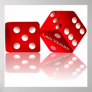 Póster Los dados de Las Vegas