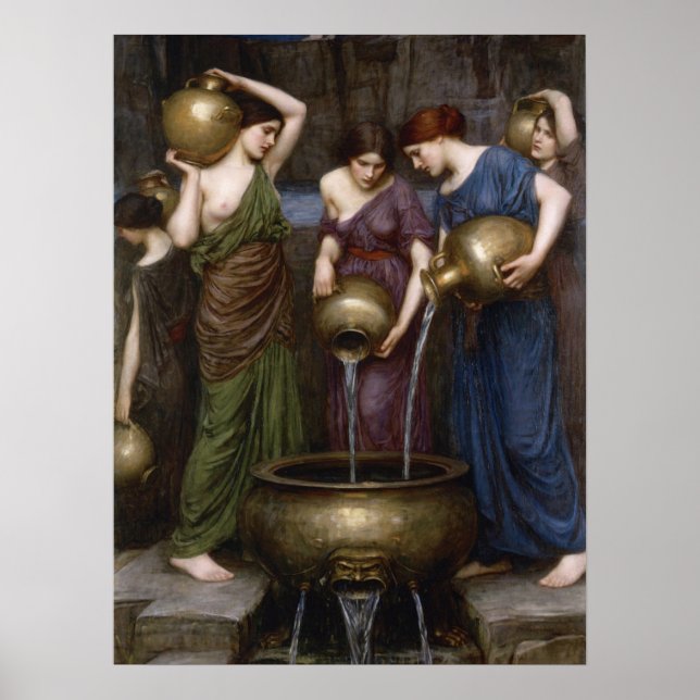 Póster Los Danaides de John William Waterhouse (Frente)
