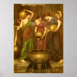 Póster Los Danaides de John William Waterhouse