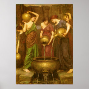 Póster Los Danaides de John William Waterhouse