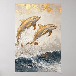 Póster Los delfines del océano