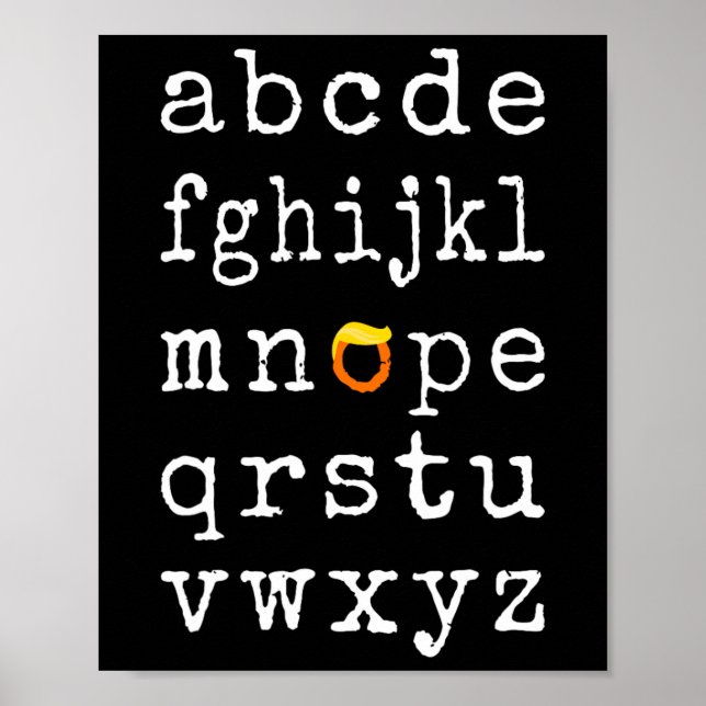 Póster Los demócratas se burlan de Trump en las eleccione (Frente)