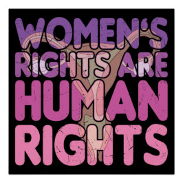 Póster Los derechos de la mujer son derechos humanos